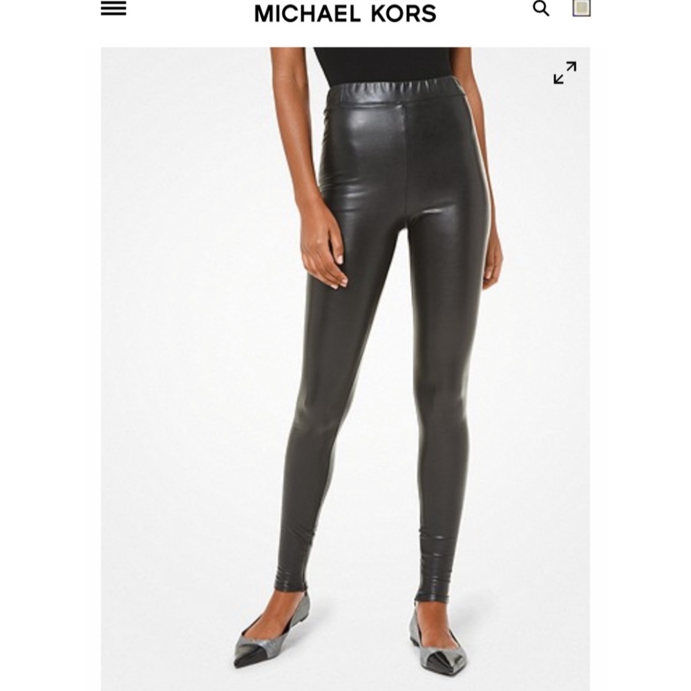 ✨Host Pick✨Michael Kors Faux Leather Leggings✨